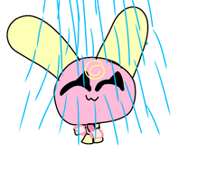 Memai taking a shower