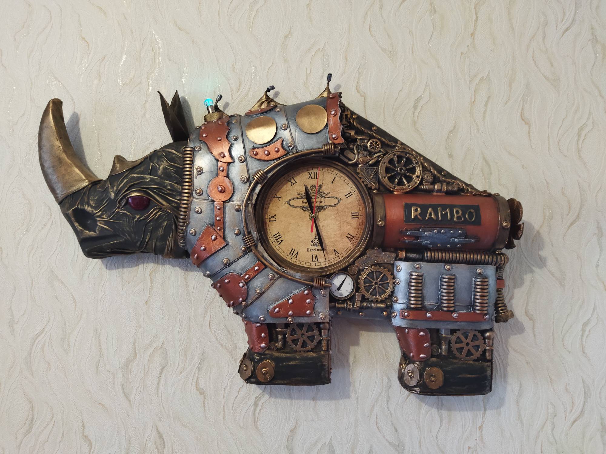 Clock Rambo Steampunk clock Rambo. by oberegs on DeviantArt