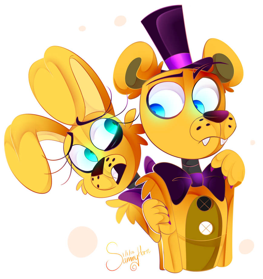 MarienneSapphire on X: My Fredbear and Spring Bonnie designs