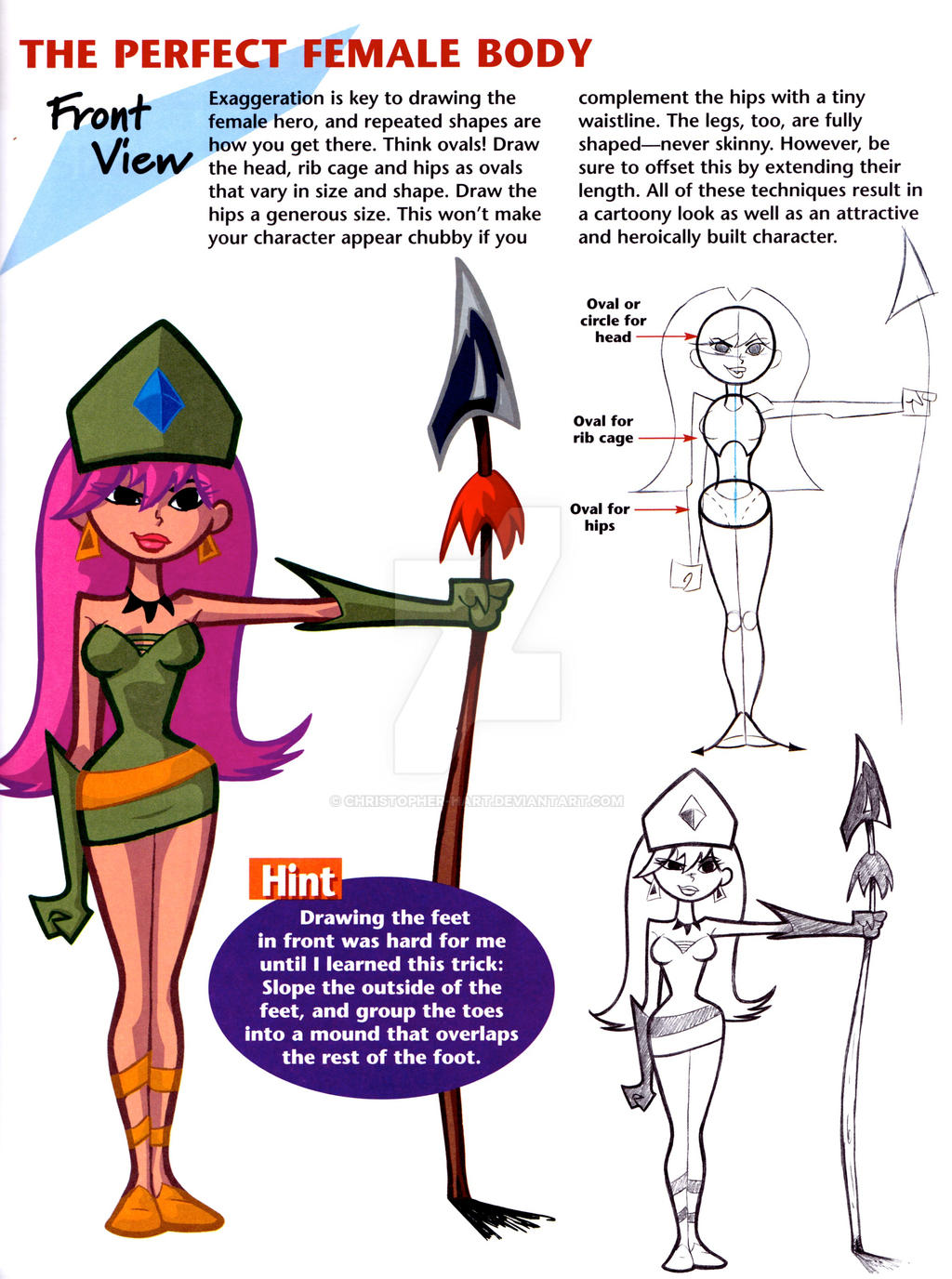 Drawing the Cartoon Female Body - Tutorial by Christopher-Hart on DeviantArt