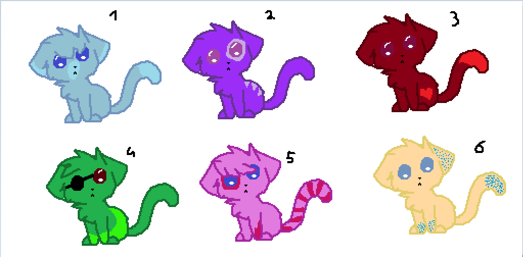 6 cat adoptables (OPEN!!)