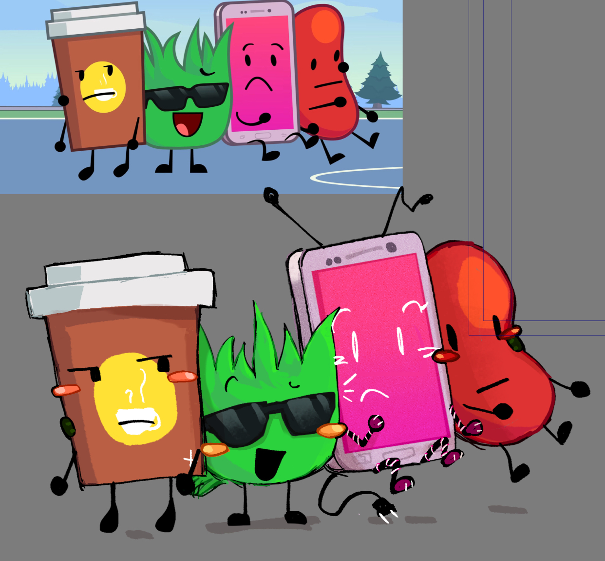 Object Invasion Pride Redraw of object invasion/lockdown scene!! by blackpro7 on DeviantArt