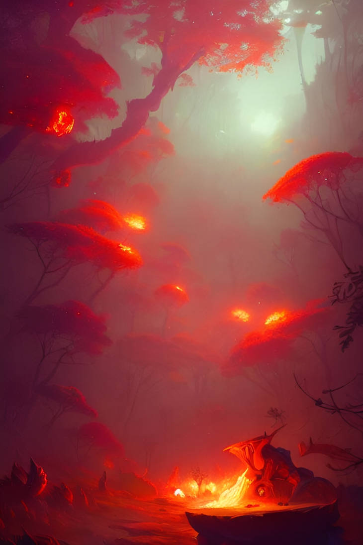 A Firey Forest by Elite200020 on DeviantArt