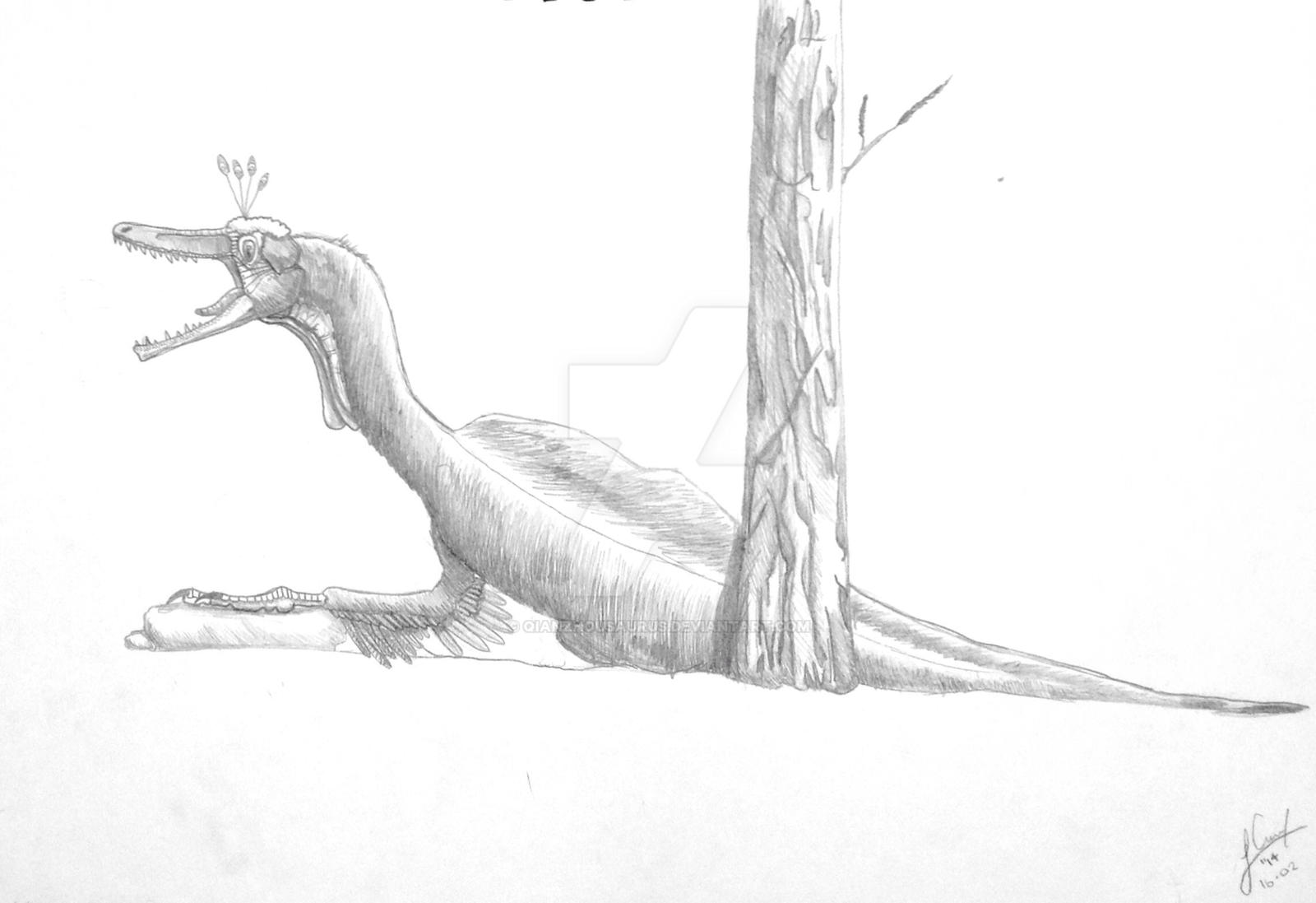 Linhevenator tani by Qianzhousaurus on DeviantArt
