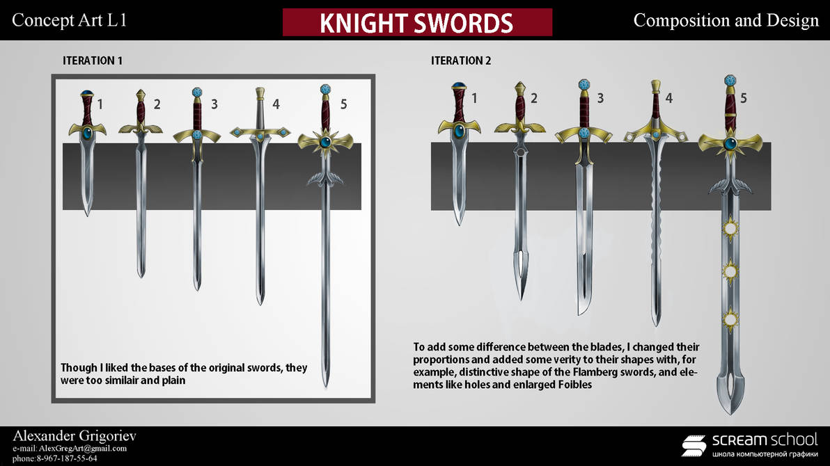 Knight Swords by AlexGregArt on DeviantArt