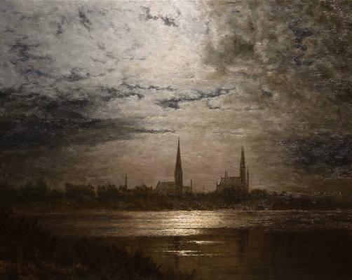 Luebeck in Moonlight - Study