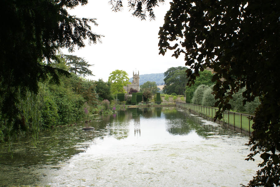 sudely church over water