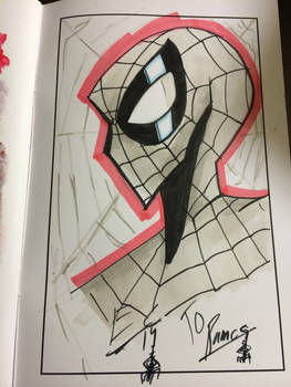 Spider-man drawing for Humberto Ramos