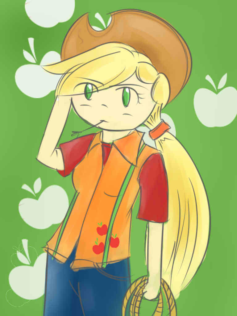 Applejack Human Pool Chibi AppleJack Human by netnavi20x5 on DeviantArt