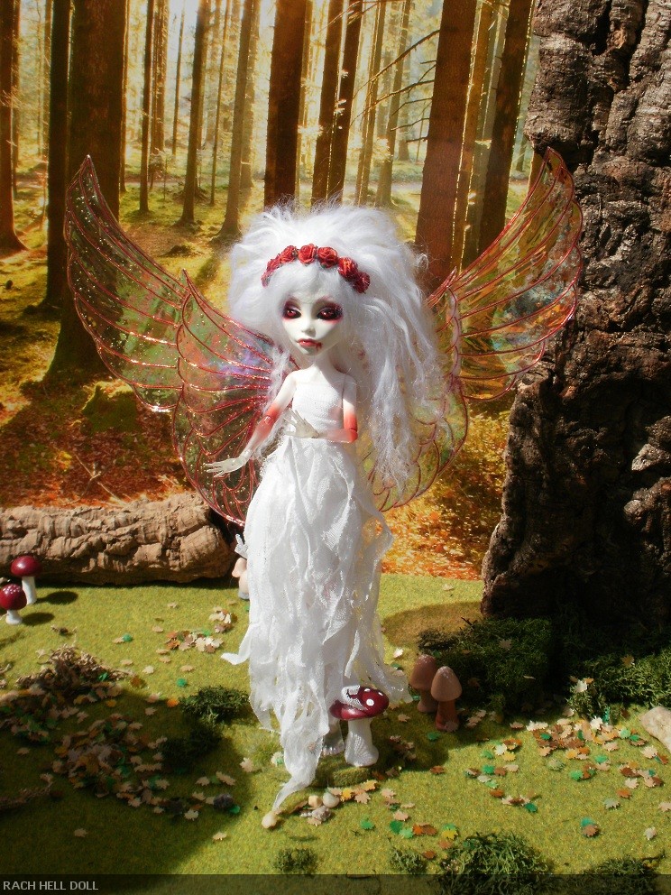 Monster high custom repaint mh ooak blood fairy