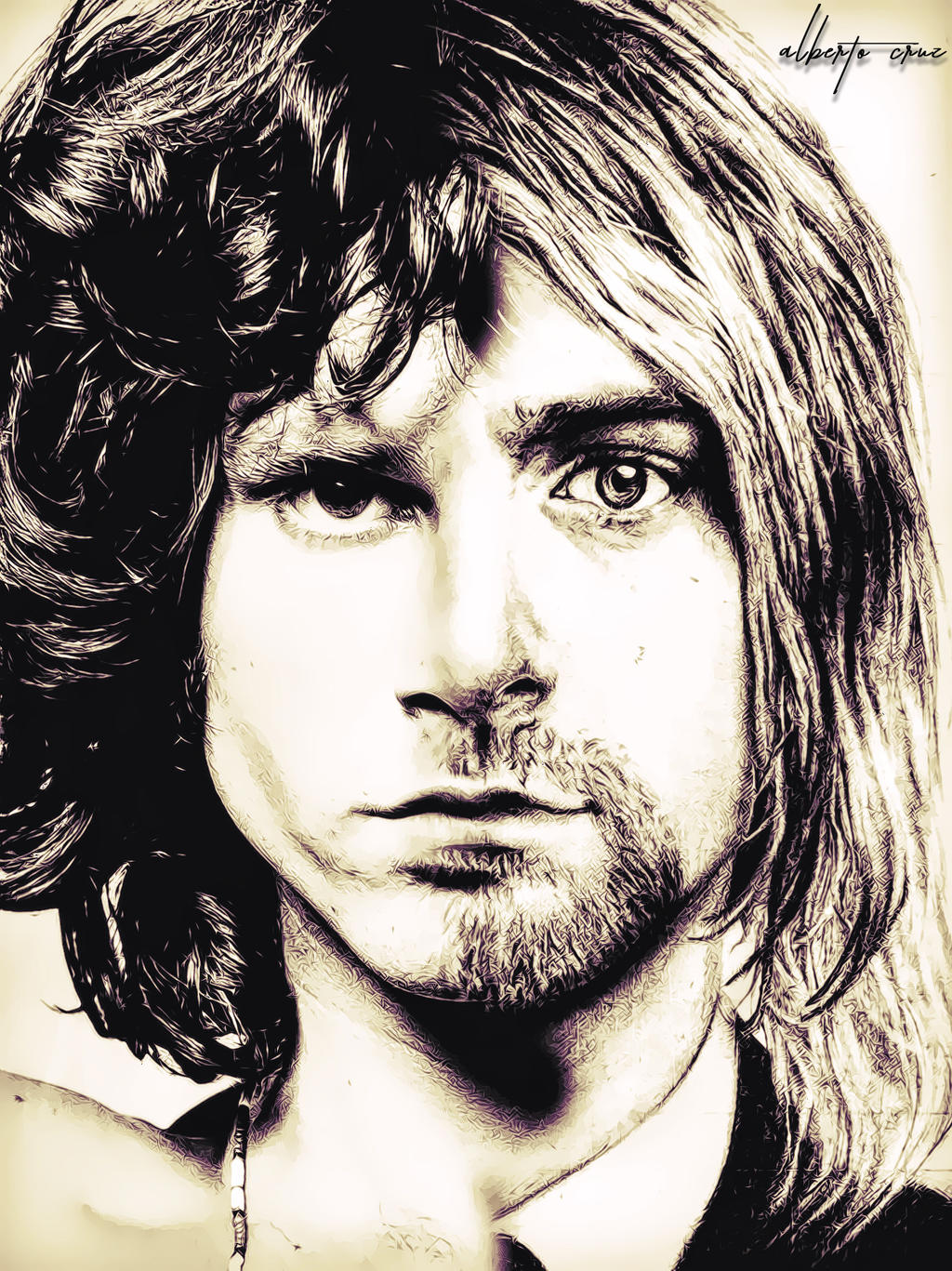 jim morrison y kurt cobain by alberth