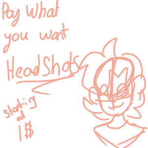 Pay what you want colored sketch head shots