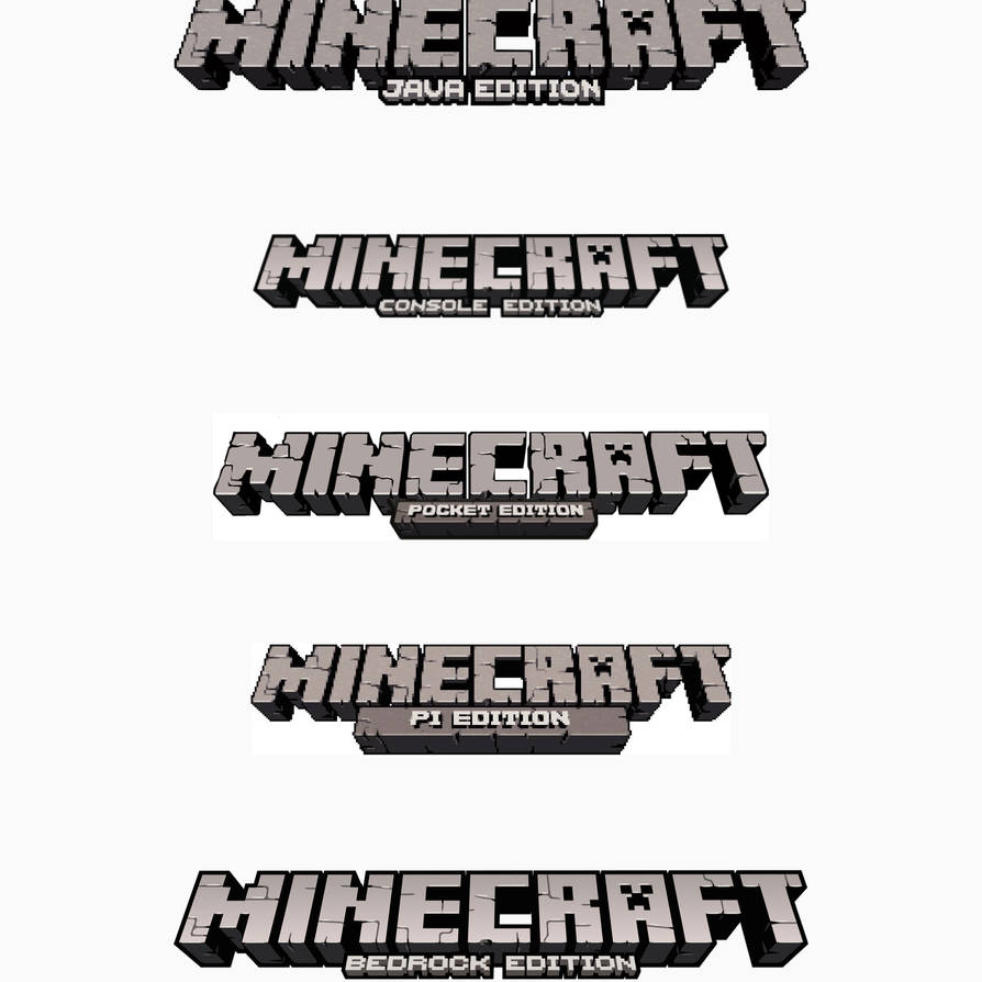 All Minecraft logos by UltBonnieX2012 on DeviantArt