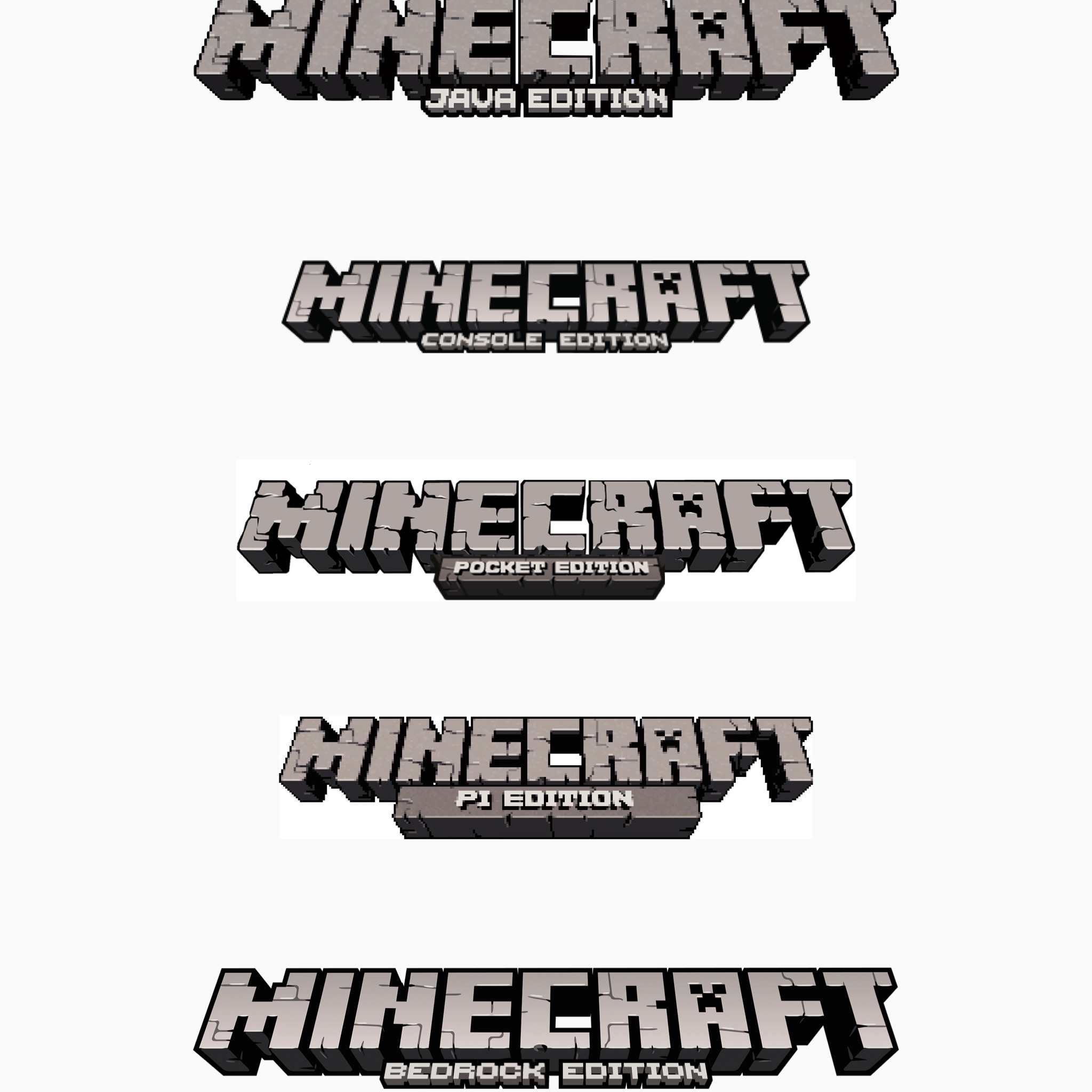 All Minecraft logos by UltBonnieX2012 on DeviantArt