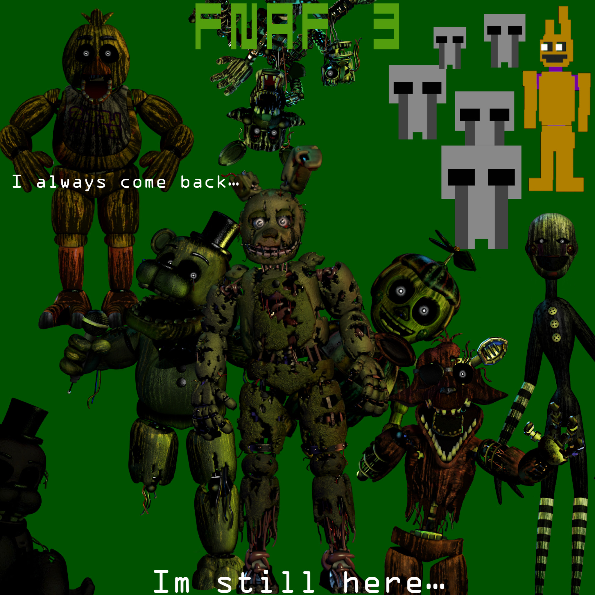 Five Nights At Freddy's 3 Official Poster by ProfessorAdagio on DeviantArt