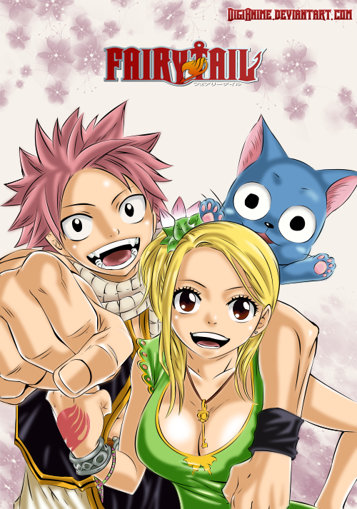 Natsu, Lucy and Happy
