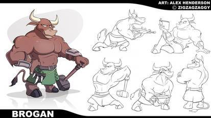 Commission - Brogan Model Sheet