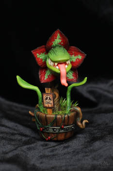 Carnivorous plant of polymer clay