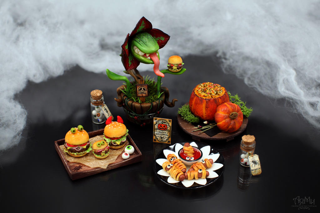 Miniature food for Halloween by WorkshopAyami on DeviantArt