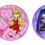 PSG - Panty and Stocking Buttons