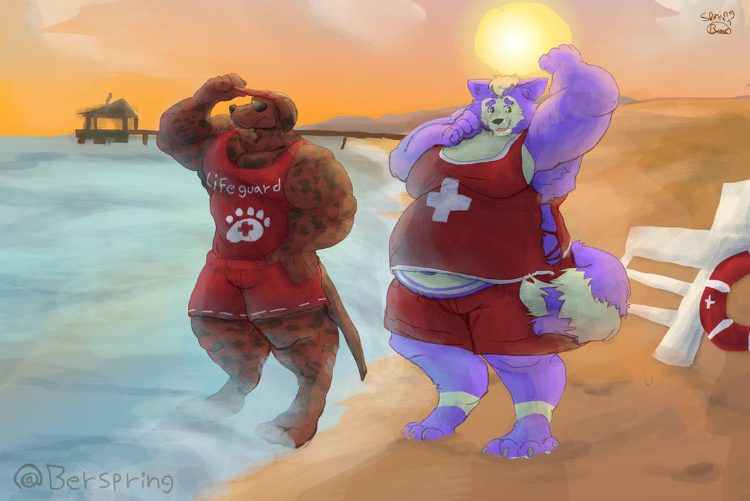 Lifeguard Meg Deviantart Lifeguards On Duty by Berspring by HuskyYuki on DeviantArt
