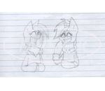 Old drawing of Magas and Spelling by MusicKingdom25