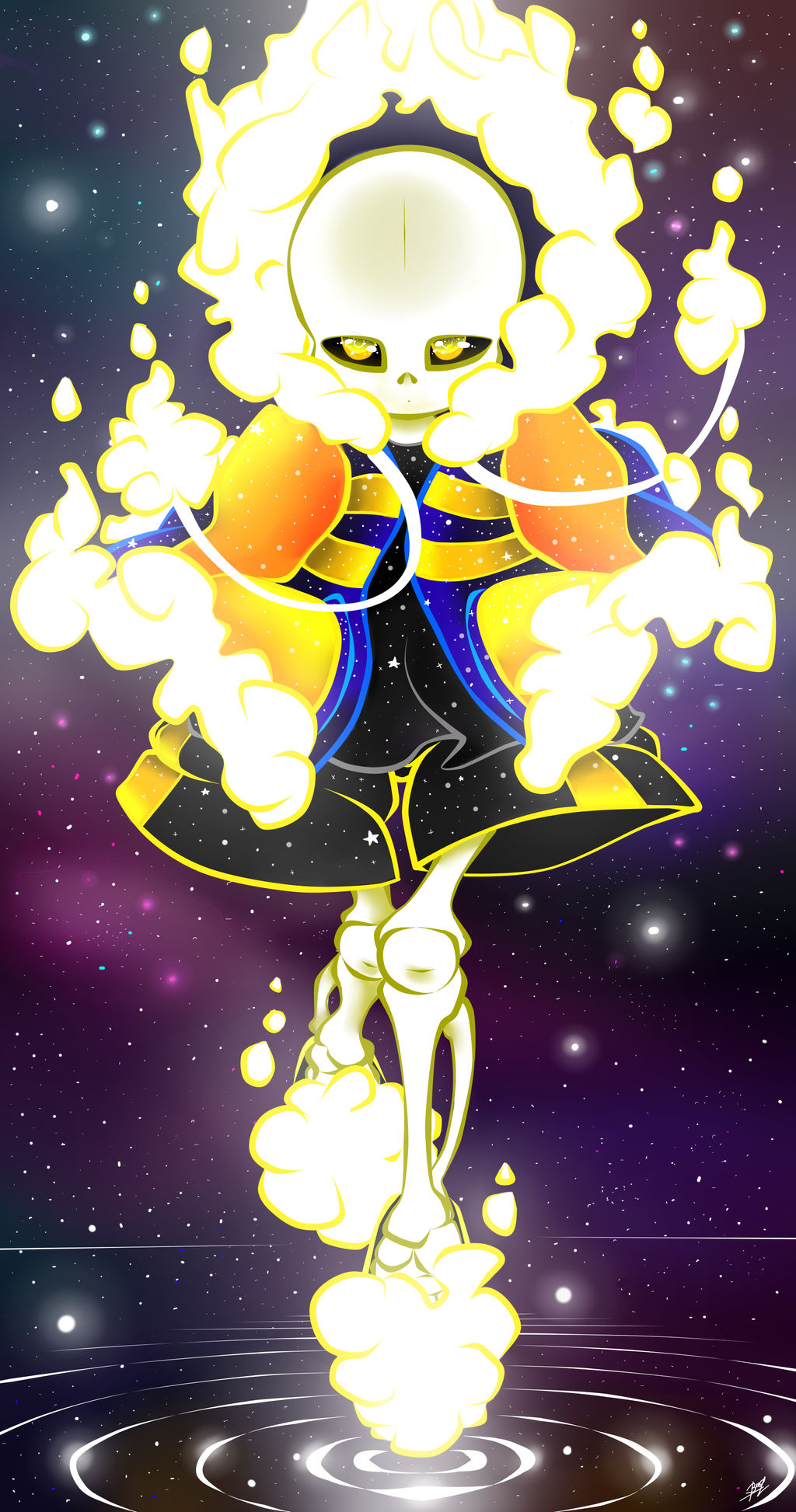 Outertale Humans In the Universe (Outertale sans) by LeechyHell on DeviantArt