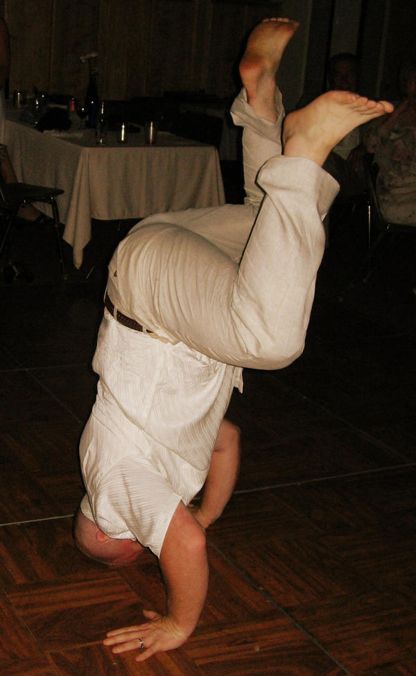 break dancing groom by theFATpirate
