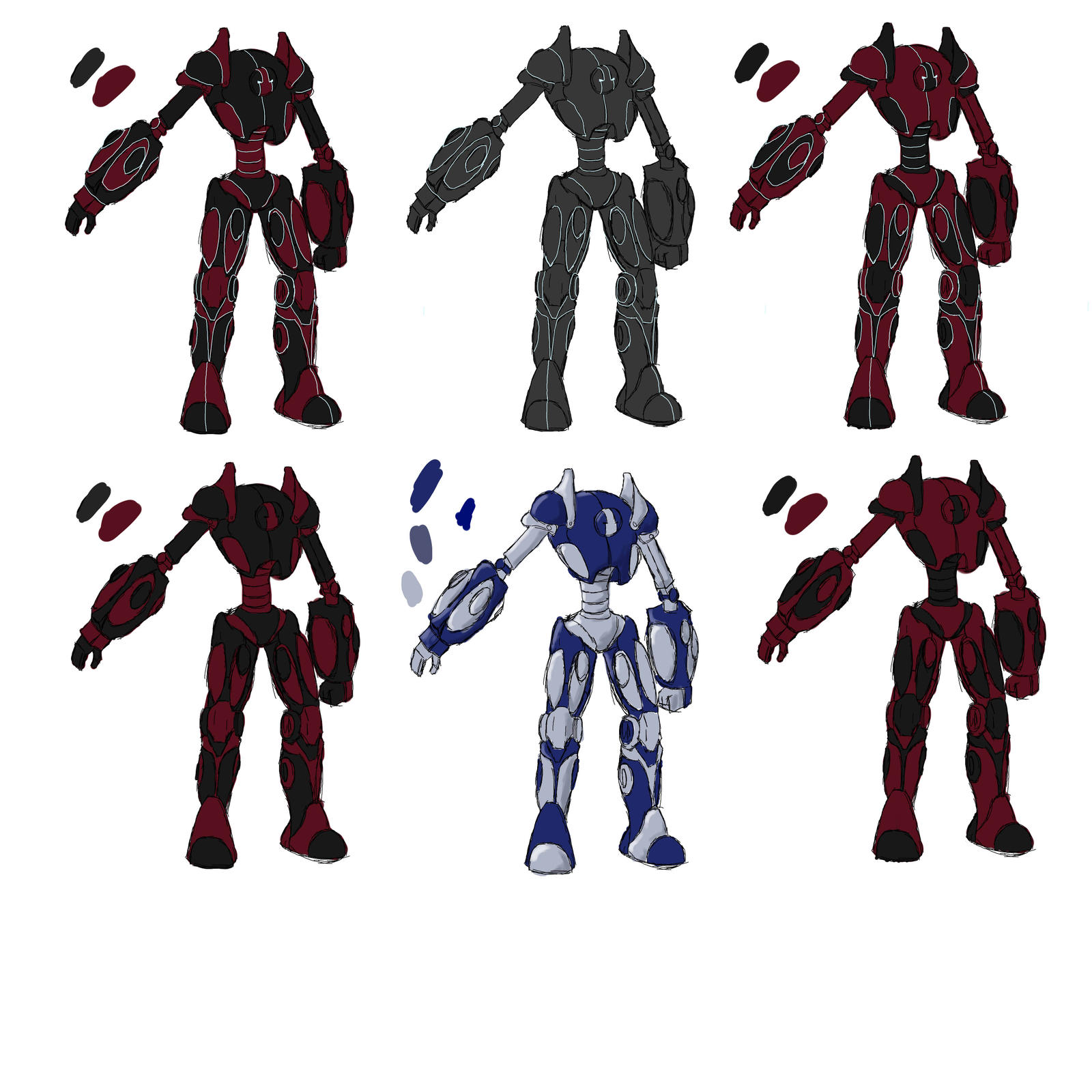 Mech Colorful More Mech Color Studies by Fiend-Factory on DeviantArt