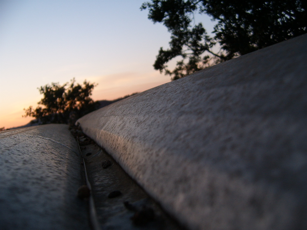 gutter sunset