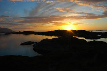 Sunset in Bud, Norway