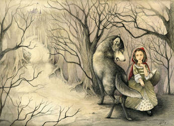 french red riding hood by rose-colligan