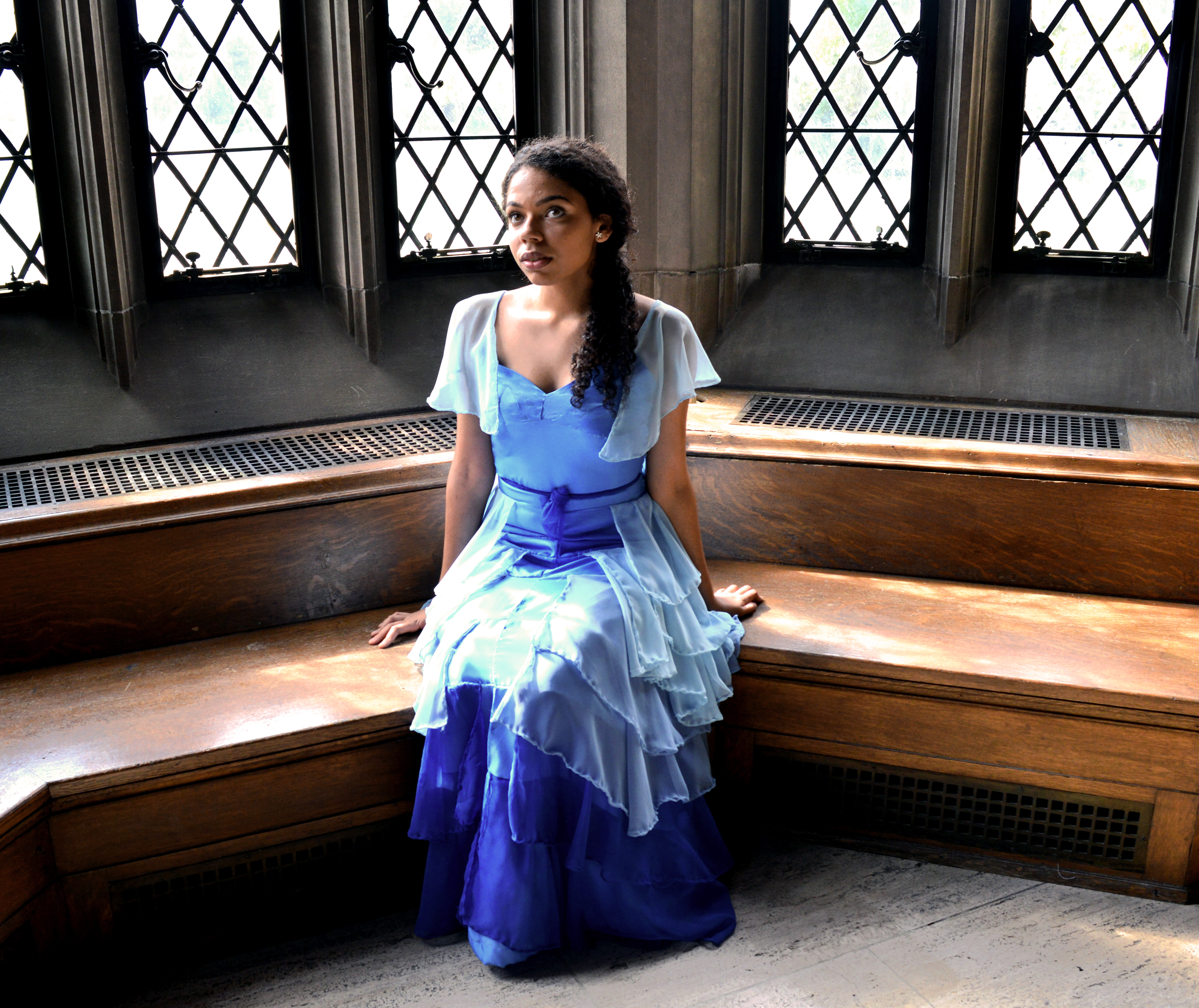 hermione granger blue yule ball dress Hermione Granger's REAL Yule Ball dress