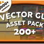 Massive Vector GUI Asset Pack 200+ Download