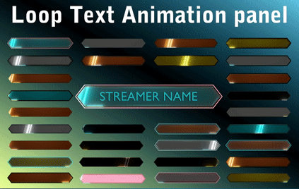 Loop Text Animation label for Vtubers Pack of 30 by PreethiRock on ...