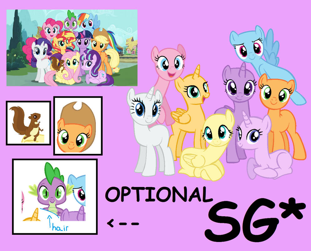 MLP base- Mane 9 by FloreFLo300 on DeviantArt