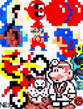 Nintendo Pixel Wall 2