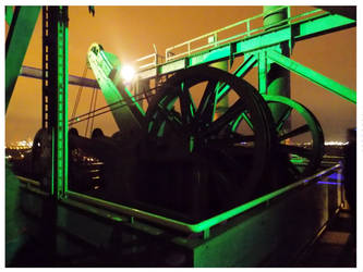 Duisburg  landscape park  at Night