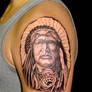 Indian head tattoo
