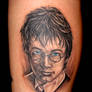 Harry Potter portrait tattoo