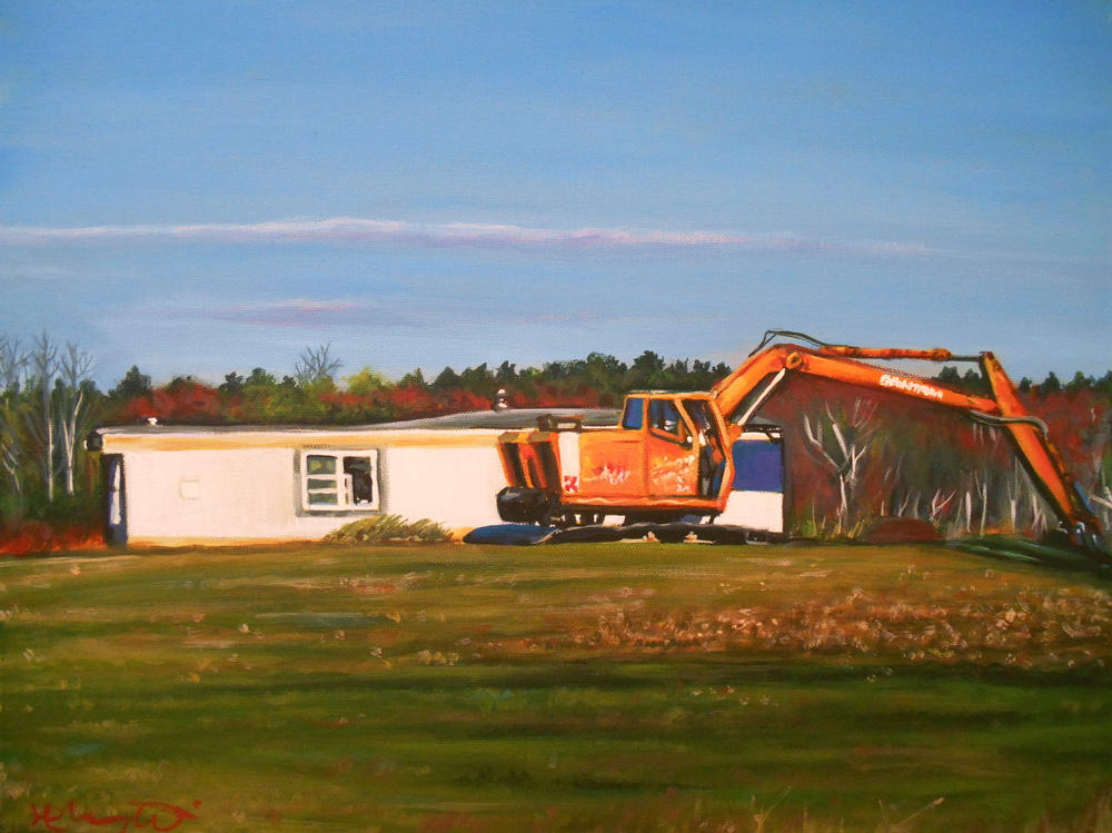 Case Backhoe Deviantart Backhoe And Trailer by HillaryWhiteRabbit on DeviantArt