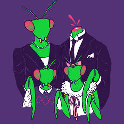 Mantis Family Portrait