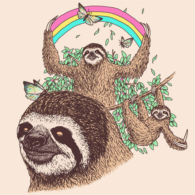 The Sloth Life by HillaryWhiteRabbit on DeviantArt