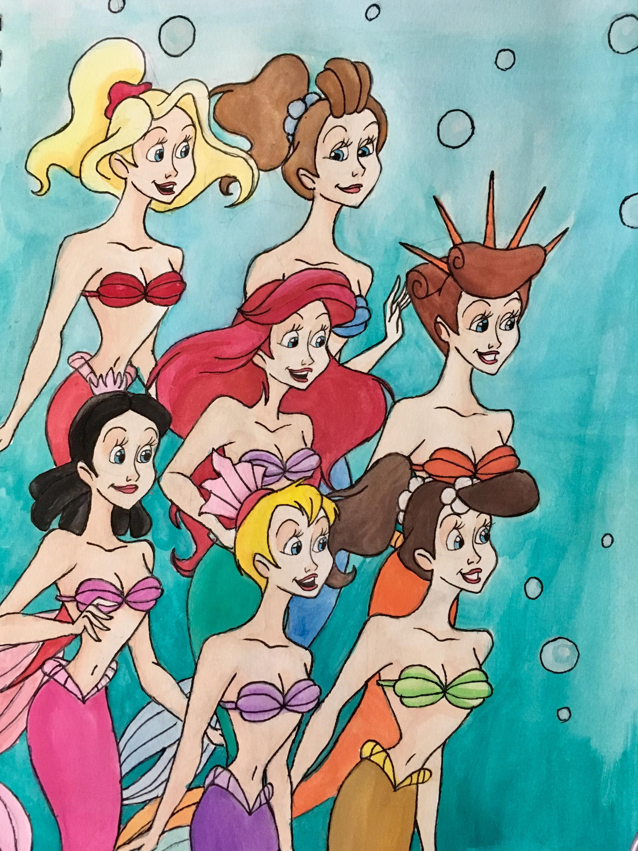 Daughters of Triton by EmilyDfan on DeviantArt