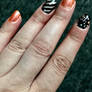 Shimmering Halloween Nails!