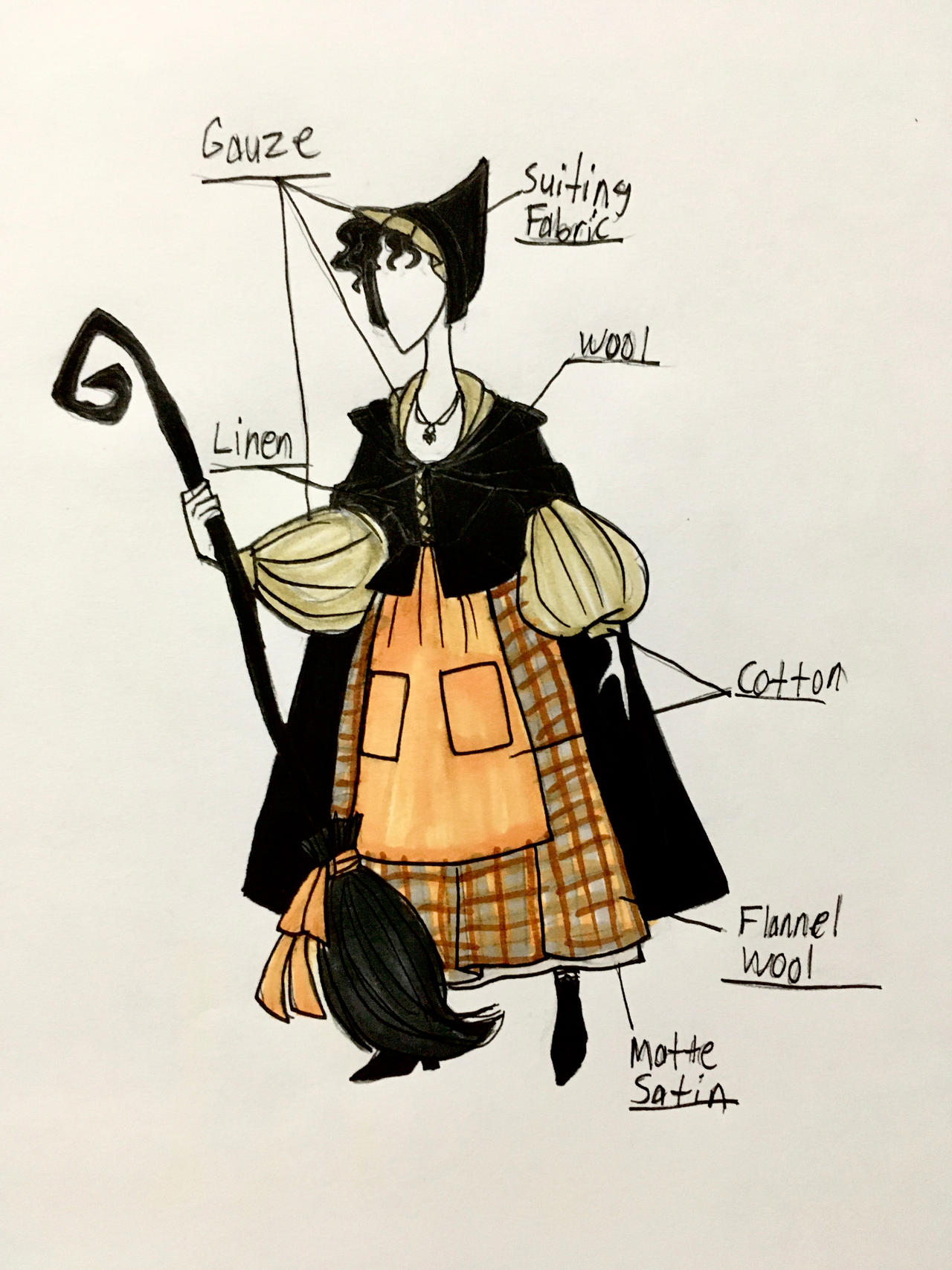 witch dress design Outfit design - 109
