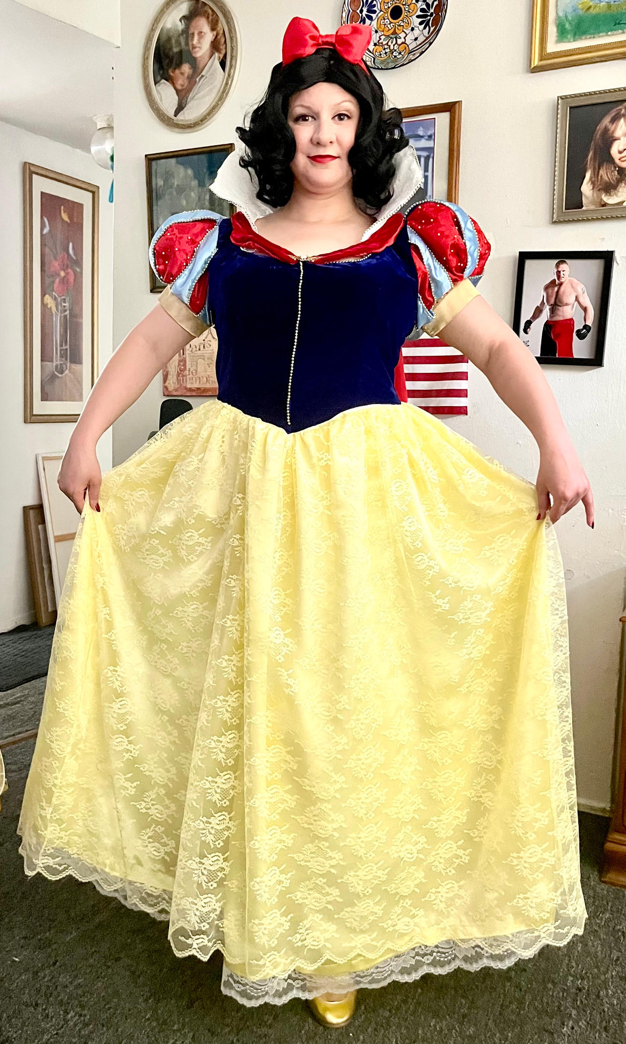 snow white cosplay dress Princess Snow White Costume Park Version CoserZ Package Includes Custom Snow White Cosplay Costume