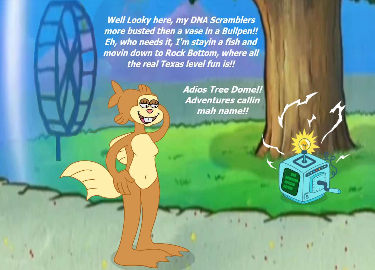 Sandy the Squirrel fish by MasterPearl on DeviantArt