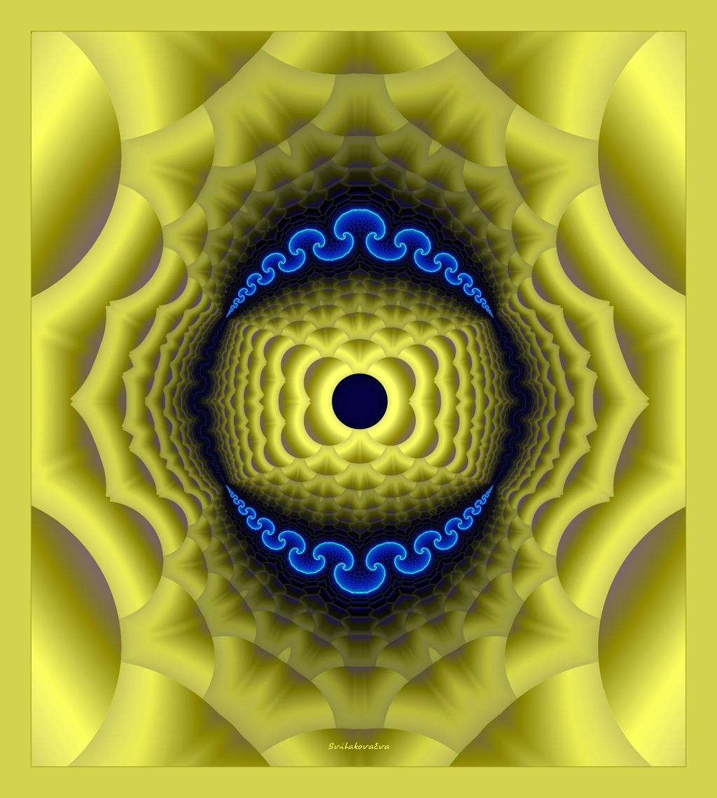 yellow ultra fractal - wallpaper