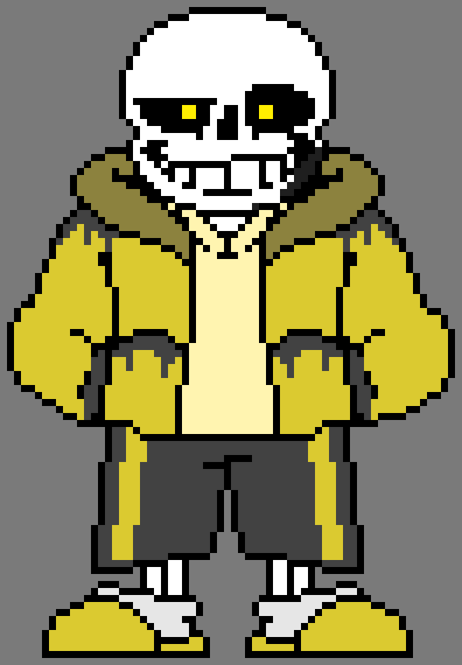 If Sans is a pixel artist by aaron2750 on DeviantArt